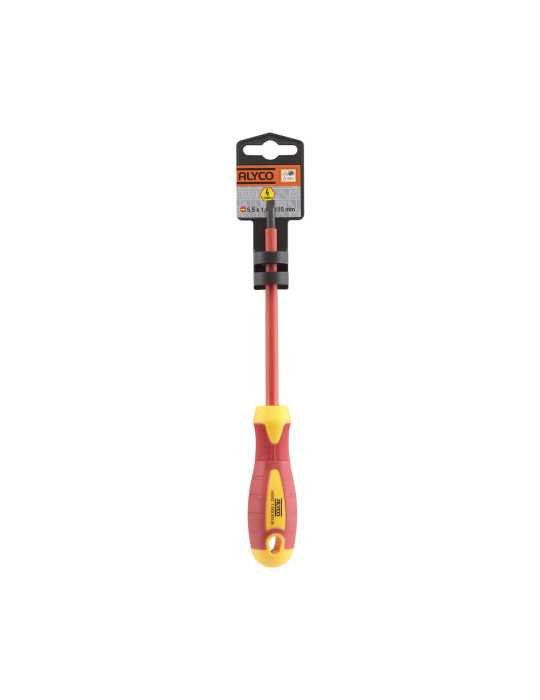 Destornillador boca recta aislada 1000V 6,5x150 mm ALYCO ORANGE