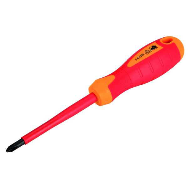 Destornillador boca Phillips PH1x80 mm aislado 1000V ALYCO ORANGE