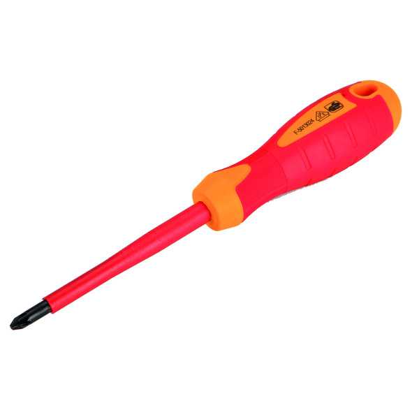 Destornillador boca Pozidriv PZ0x60 mm aislado 1000V ALYCO ORANGE