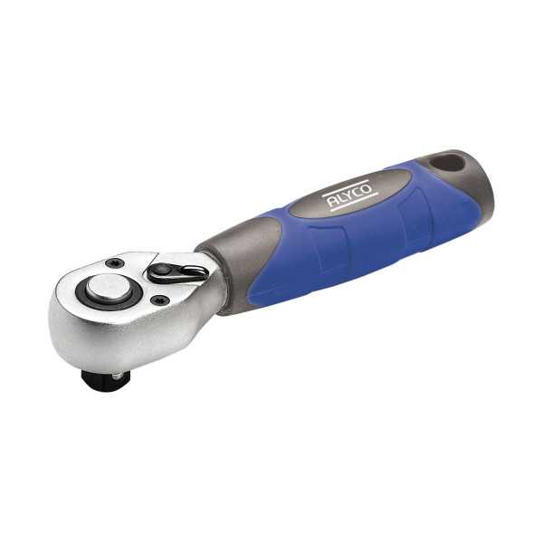 Llave de carraca corta de 1/4" ALYCO