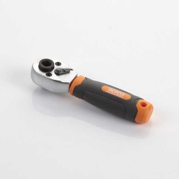 Llave de carraca dual de 1/4" 72 dientes ALYCO ORANGE