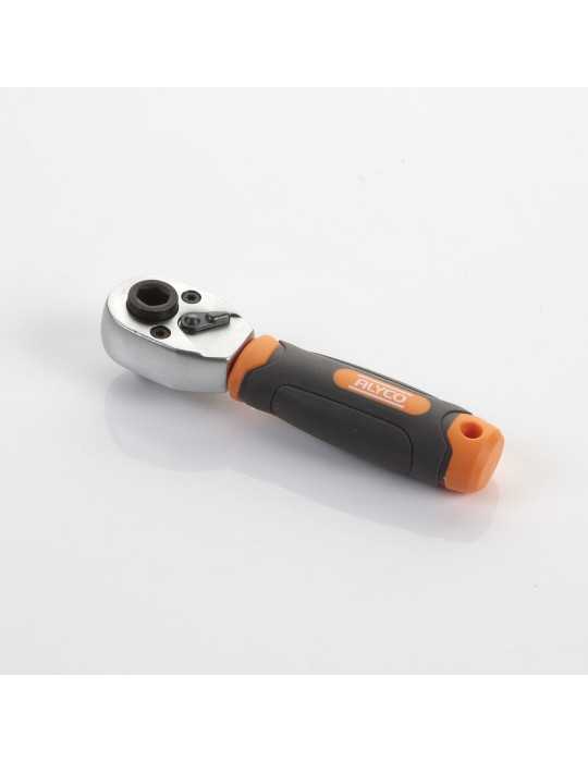 Llave de carraca dual de 1/4" 72 dientes ALYCO ORANGE