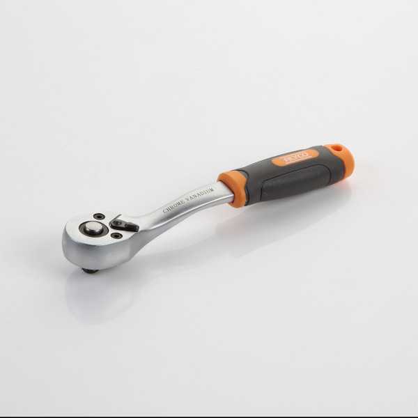 Llave de carraca acodada de 1/4" 72 dientes ALYCO ORANGE