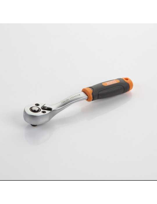 Llave de carraca acodada de 1/4" 72 dientes ALYCO ORANGE