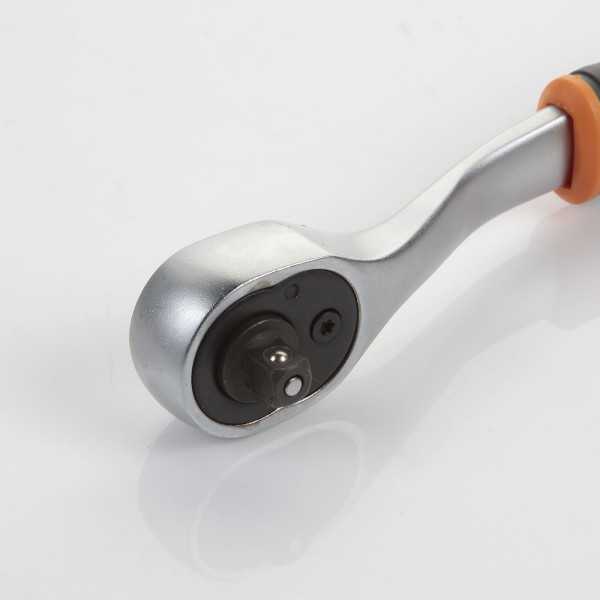 Llave de carraca acodada de 1/4" 72 dientes ALYCO ORANGE
