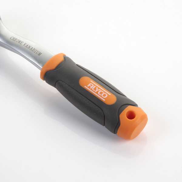 Llave de carraca acodada de 1/4" 72 dientes ALYCO ORANGE
