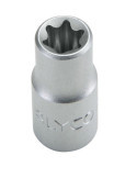 Llave de vaso Torx hembra E4 de 1/4" ALYCO