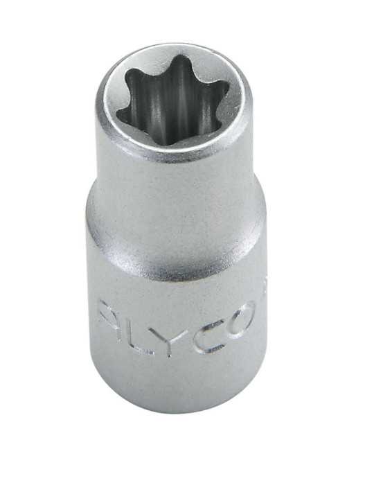 Llave de vaso Torx hembra E8 de 1/4" ALYCO
