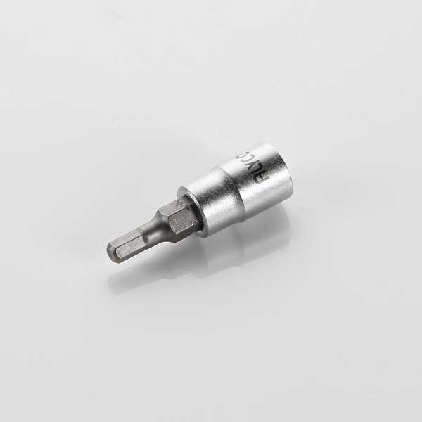 Vaso 1/4" con punta hexagonal 4 mm ALYCO