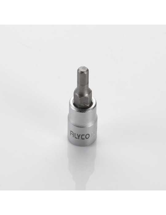 Vaso 1/4" con punta hexagonal 4 mm ALYCO
