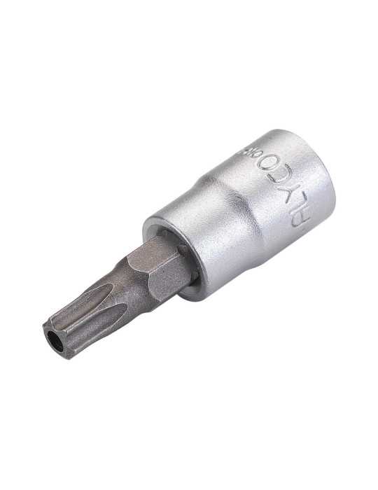 Vaso 1/4" con punta Torx inviolable T20 ALYCO