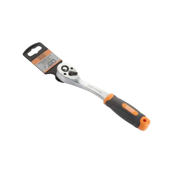 Llave de carraca acodada de 3/8" 72 dientes ALYCO ORANGE