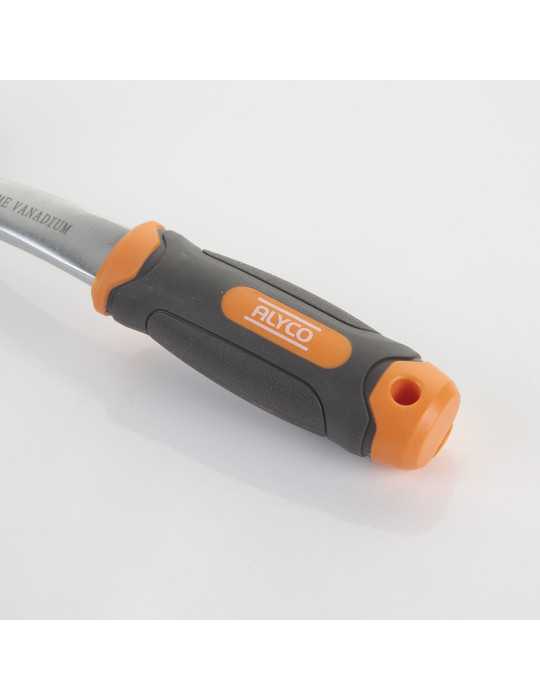 Llave de carraca acodada de 3/8" 72 dientes ALYCO ORANGE
