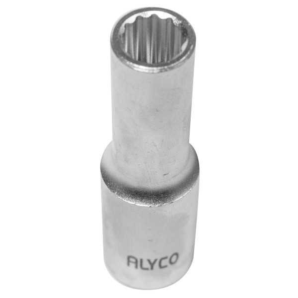 Llave de vaso larga 1/2" 12 caras 8 mm ALYCO