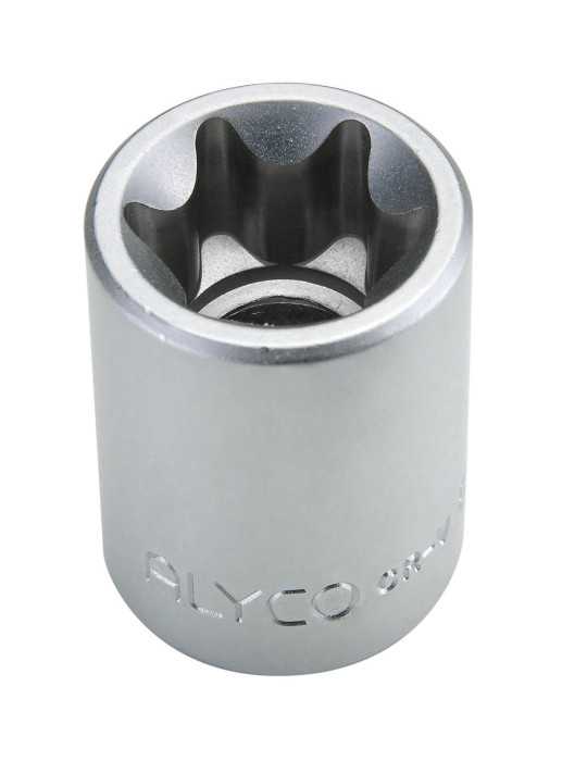 Llave de vaso Torx hembra 1/2" E12 ALYCO