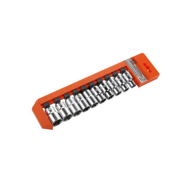 Juego de 10 vasos 1/2" en regleta ALYCO ORANGE
