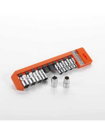 Juego de 10 vasos 1/2" en regleta ALYCO ORANGE 2