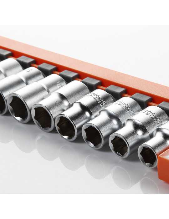 Juego de 10 vasos 1/2" en regleta ALYCO ORANGE