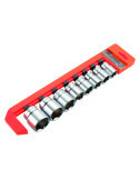 Juego de 8 vasos 1/2" en regleta ALYCO ORANGE