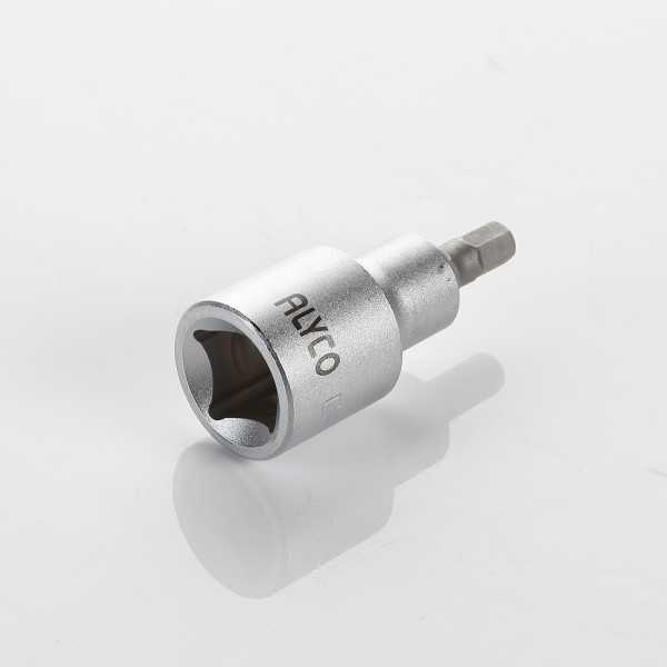 Llave de vaso 1/2" con punta hexagonal 7 mm ALYCO