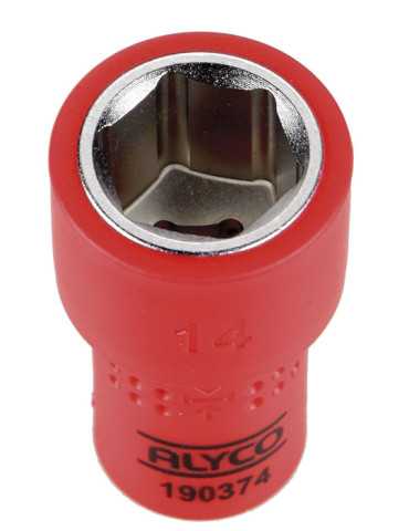 Llave de vaso aislada VDE 1/4" 9 mm ALYCO