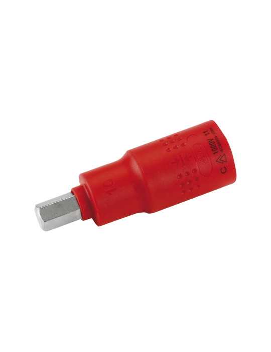 Llave de vaso aislada 1/2" con punta hexagonal 4 mm ALYCO