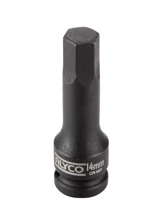 Vaso de impacto 1/2" con punta hexagonal 6 mm ALYCO