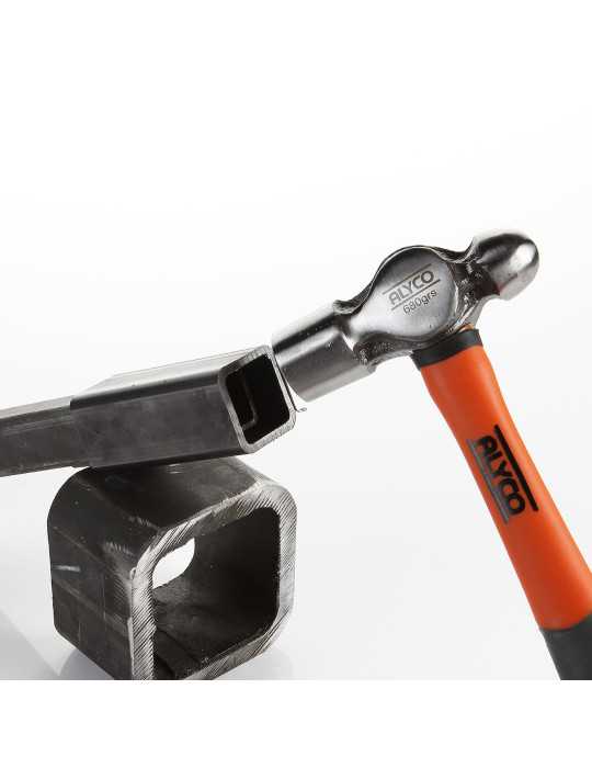 Martillo de bola 680 g mango fibra de vidrio ALYCO ORANGE