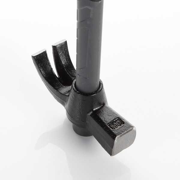 Martillo de uña curva 400 g mango fibra de vidrio ALYCO