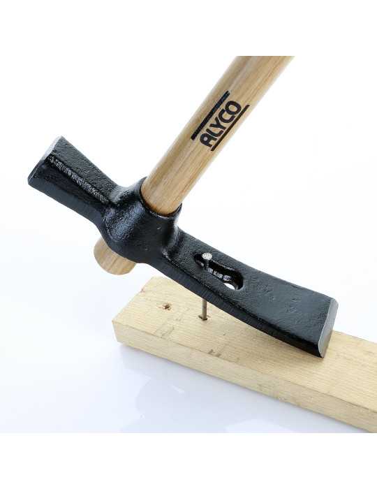 Piqueta de albañil 700 g mango madera ALYCO