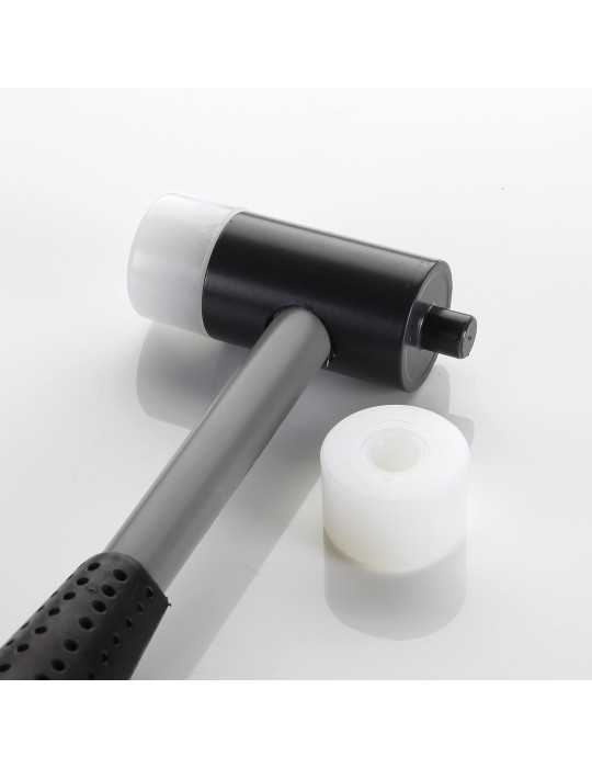 Martillo bocas nylon 34 mm mango metálico ALYCO