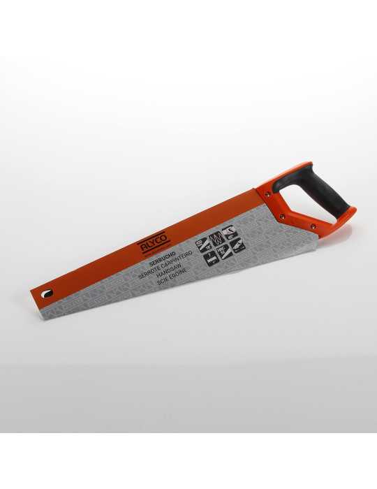 Serrucho carpintero 550 mm 22" ALYCO ORANGE