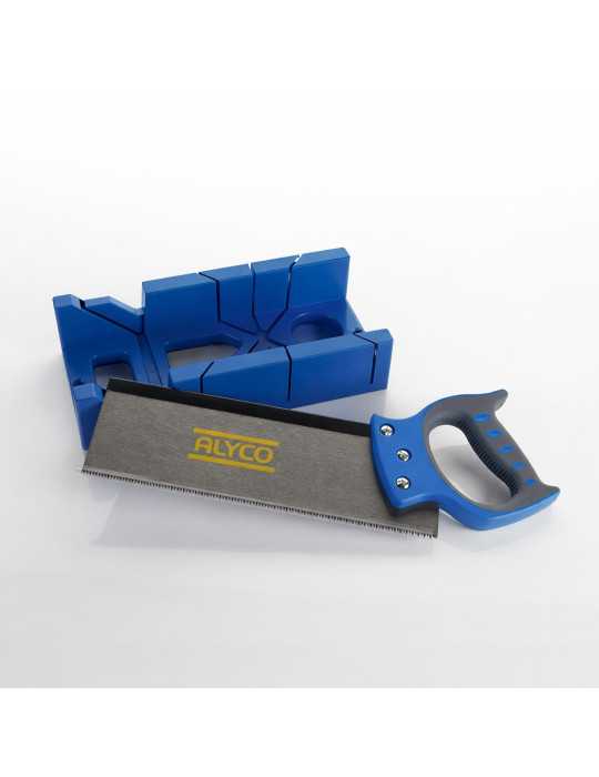 Juego serrucho costilla y caja ingletear ALYCO