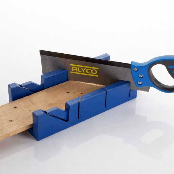 Juego serrucho costilla y caja ingletear ALYCO