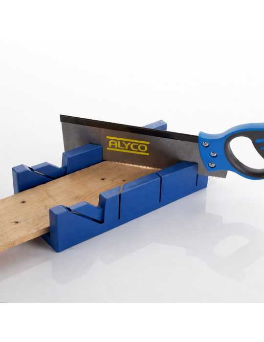 Juego serrucho costilla y caja ingletear ALYCO