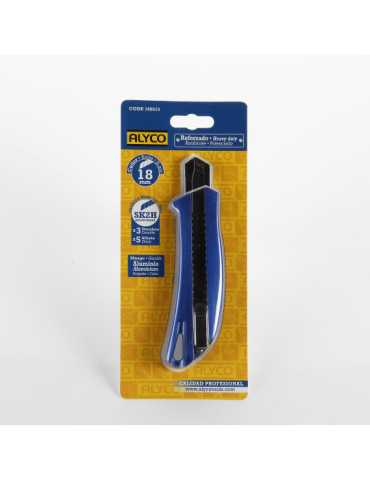 Cutter reforzado 18 mm SK2H cuerpo aluminio ALYCO 2