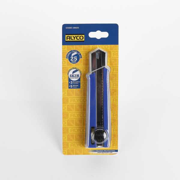 Cutter fragmentable 25 mm SK2H botón deslizable ALYCO