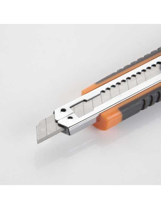 Cutter fragmentable 9 mm guía metálica ALYCO ORANGE