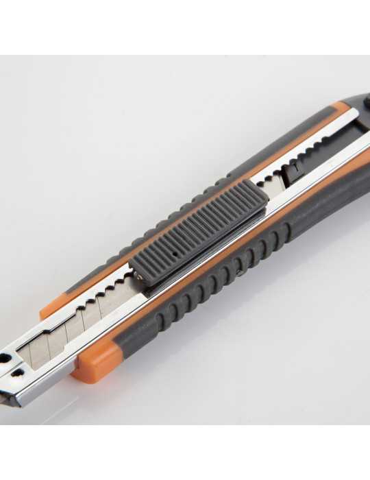 Cutter fragmentable 9 mm guía metálica ALYCO ORANGE