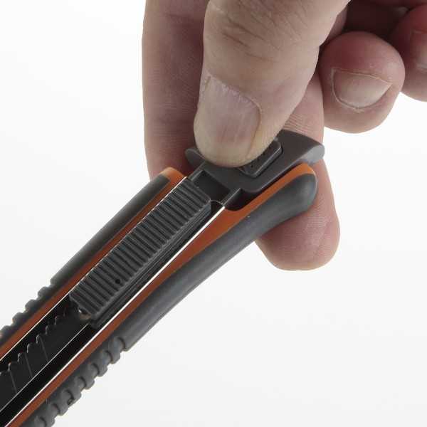 Cutter fragmentable 9 mm guía metálica ALYCO ORANGE