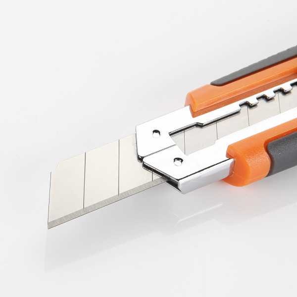 Cutter fragmentable 18 mm guía metálica ALYCO ORANGE
