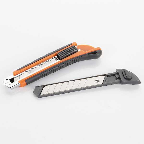 Cutter fragmentable 18 mm guía metálica ALYCO ORANGE