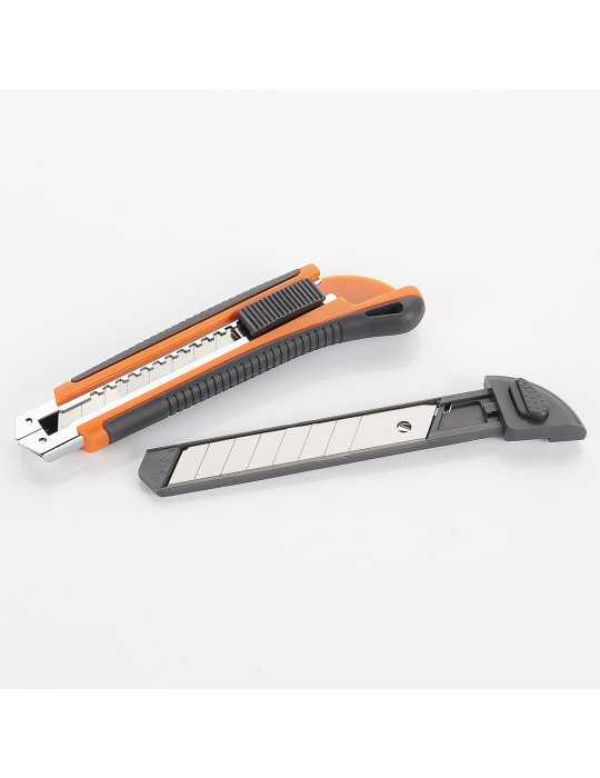 Cutter fragmentable 18 mm guía metálica ALYCO ORANGE