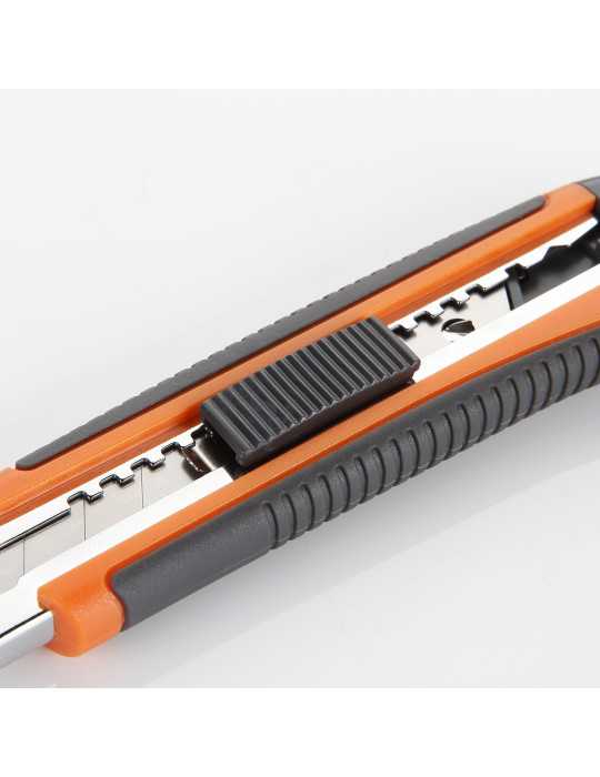 Cutter fragmentable 18 mm guía metálica ALYCO ORANGE