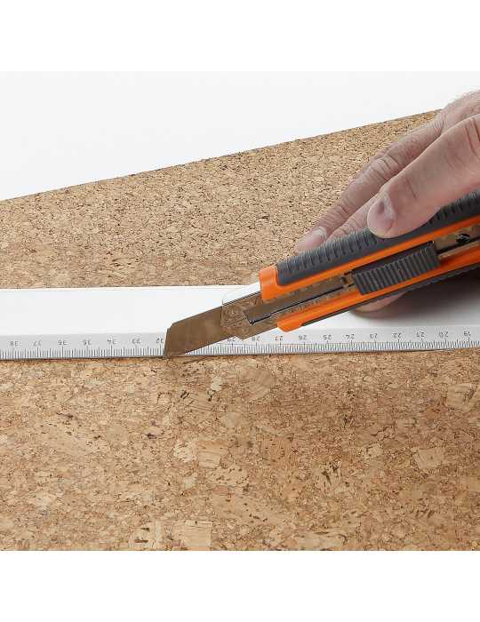 Cutter fragmentable 18 mm guía metálica ALYCO ORANGE