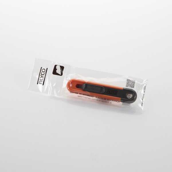 Cutter seguridad cuerpo ABS ALYCO ORANGE