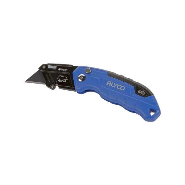 Cutter abatible aluminio con 3 cuchillas SK2H ALYCO