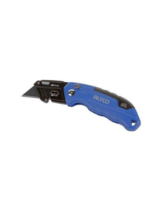 Cutter abatible aluminio con 3 cuchillas SK2H ALYCO