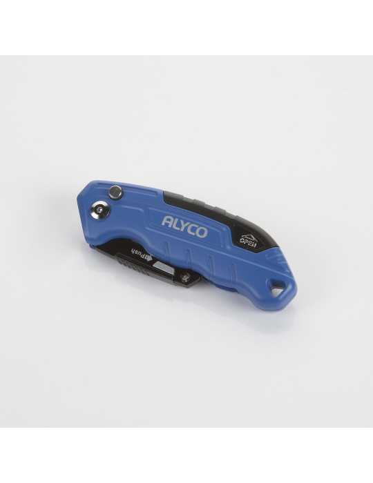 Cutter abatible aluminio con 3 cuchillas SK2H ALYCO