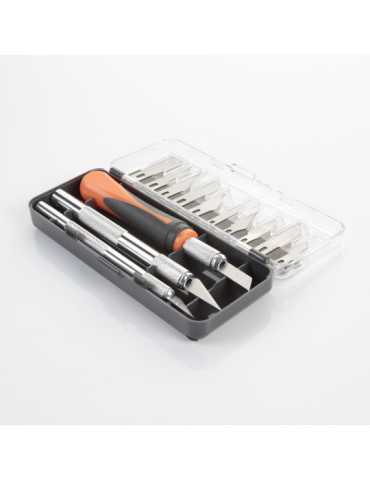 Juego cuchillos de precisión y hojas ALYCO ORANGE 2